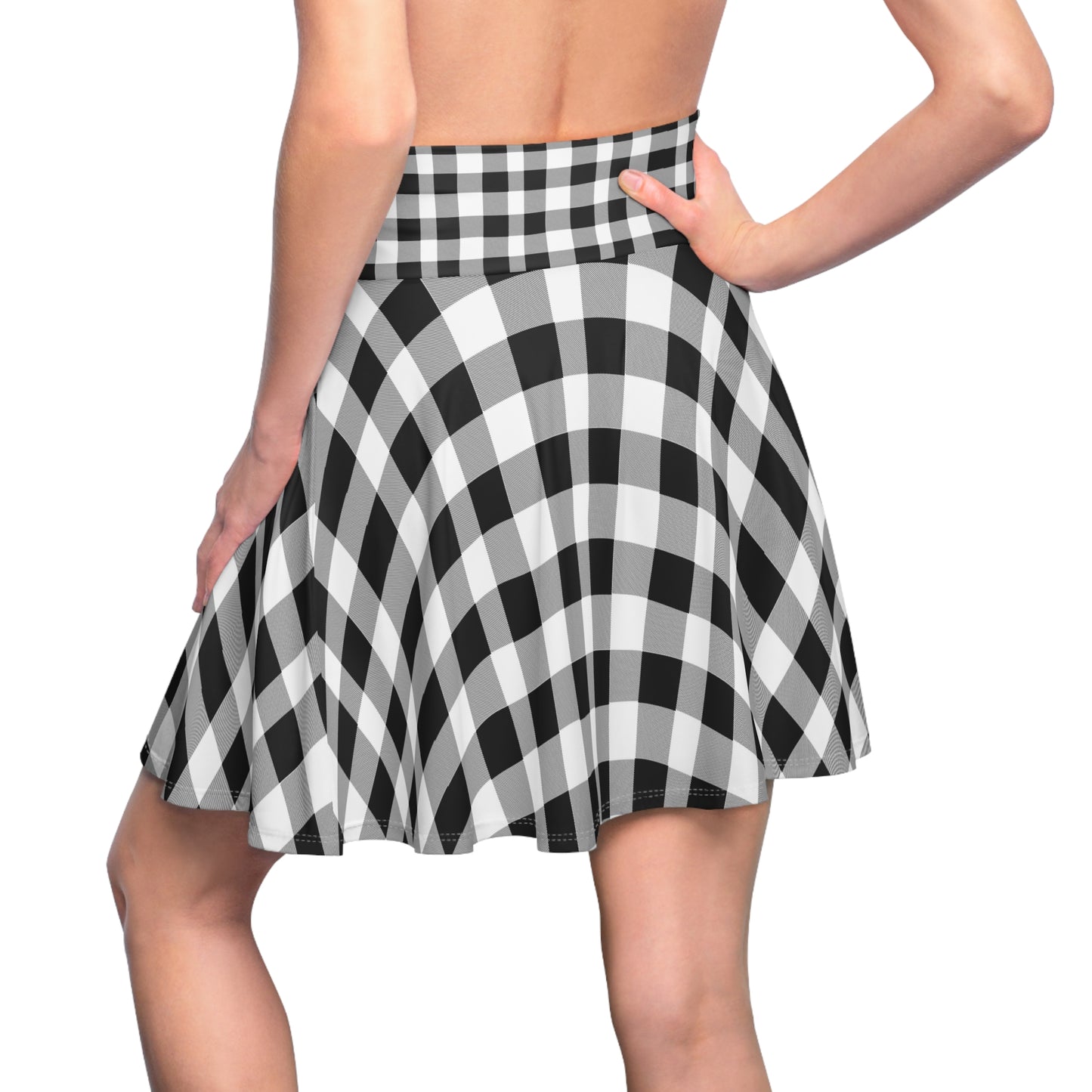 Plaid Print | Women's Skater Skirt (AOP)