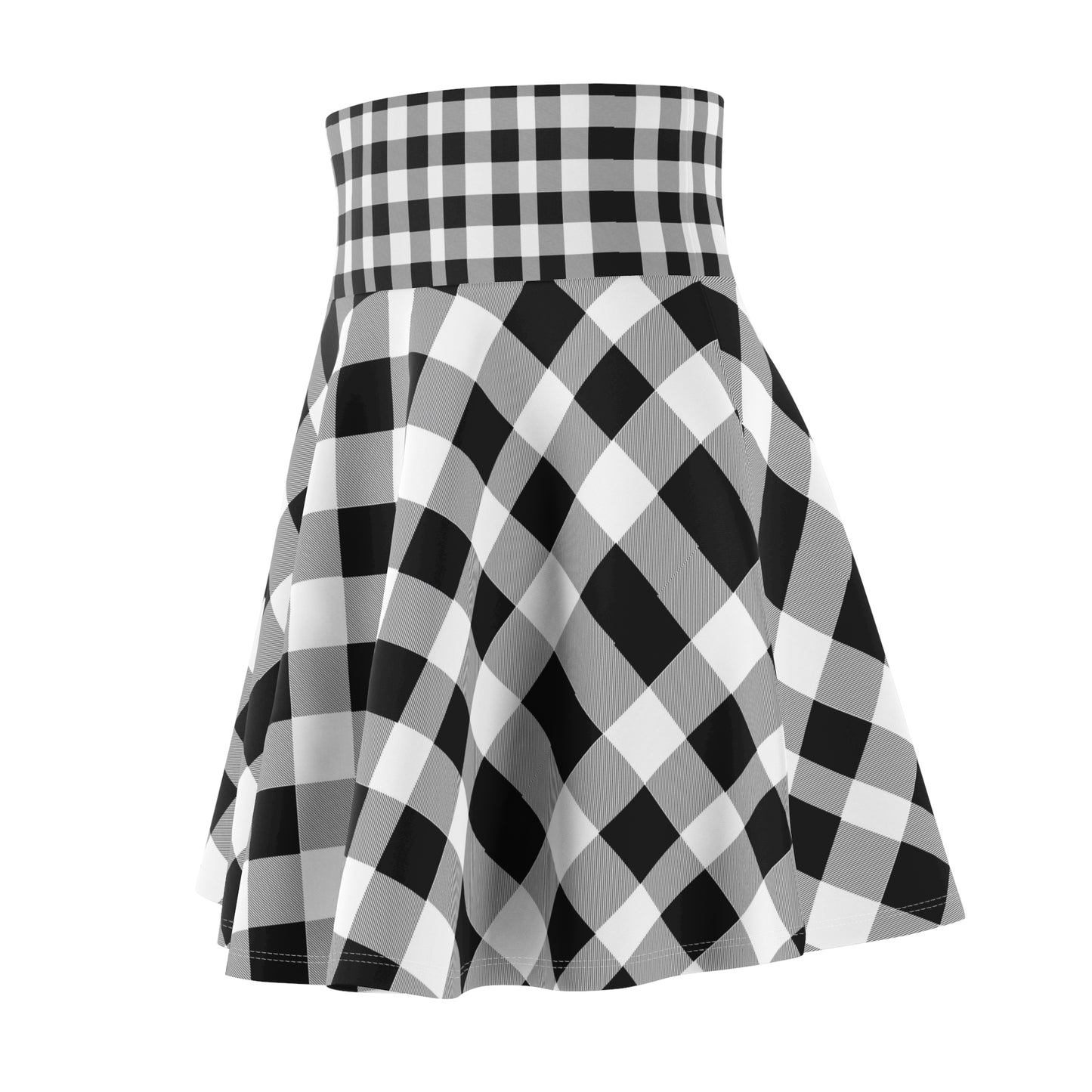 Plaid Print | Women's Skater Skirt (AOP)