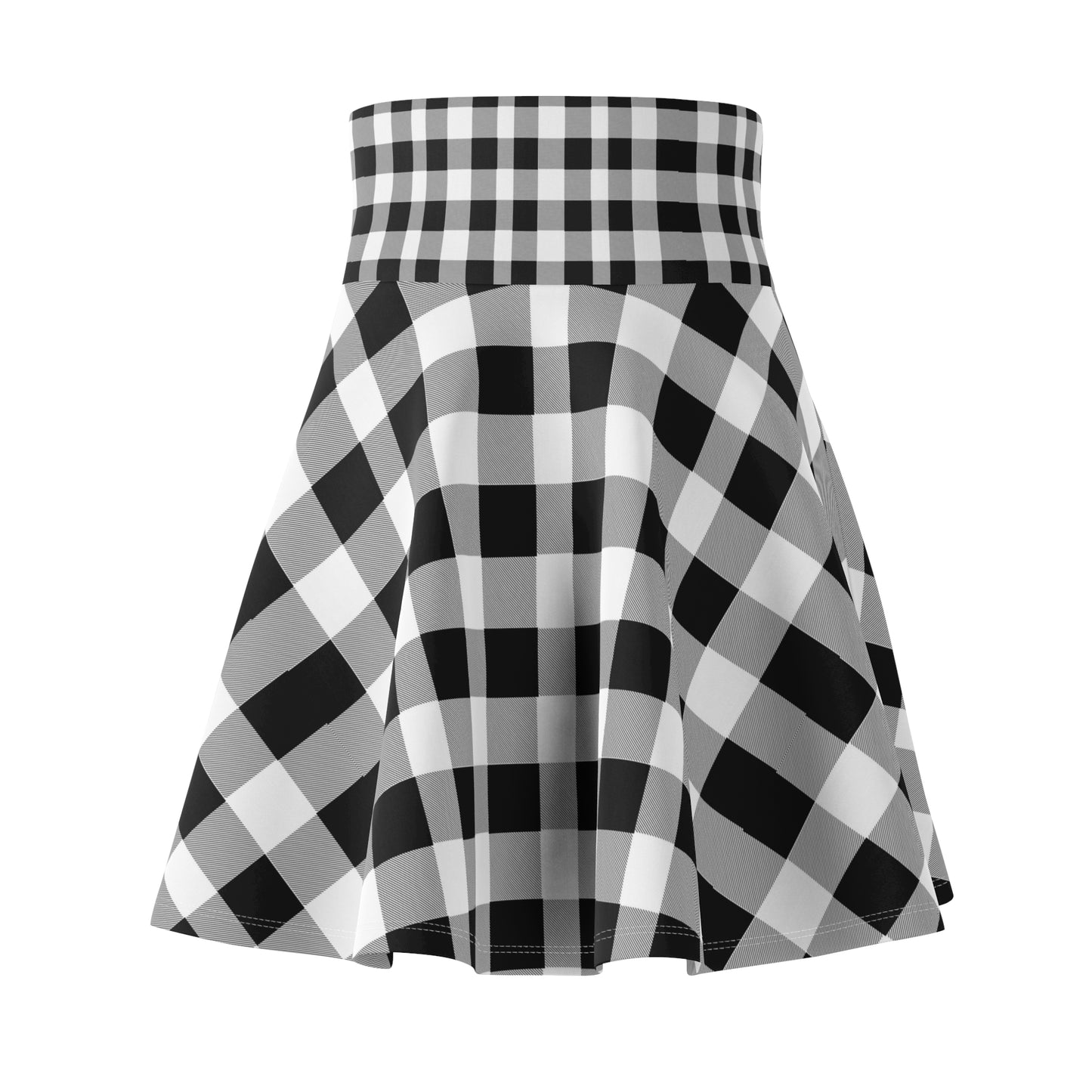 Plaid Print | Women's Skater Skirt (AOP)