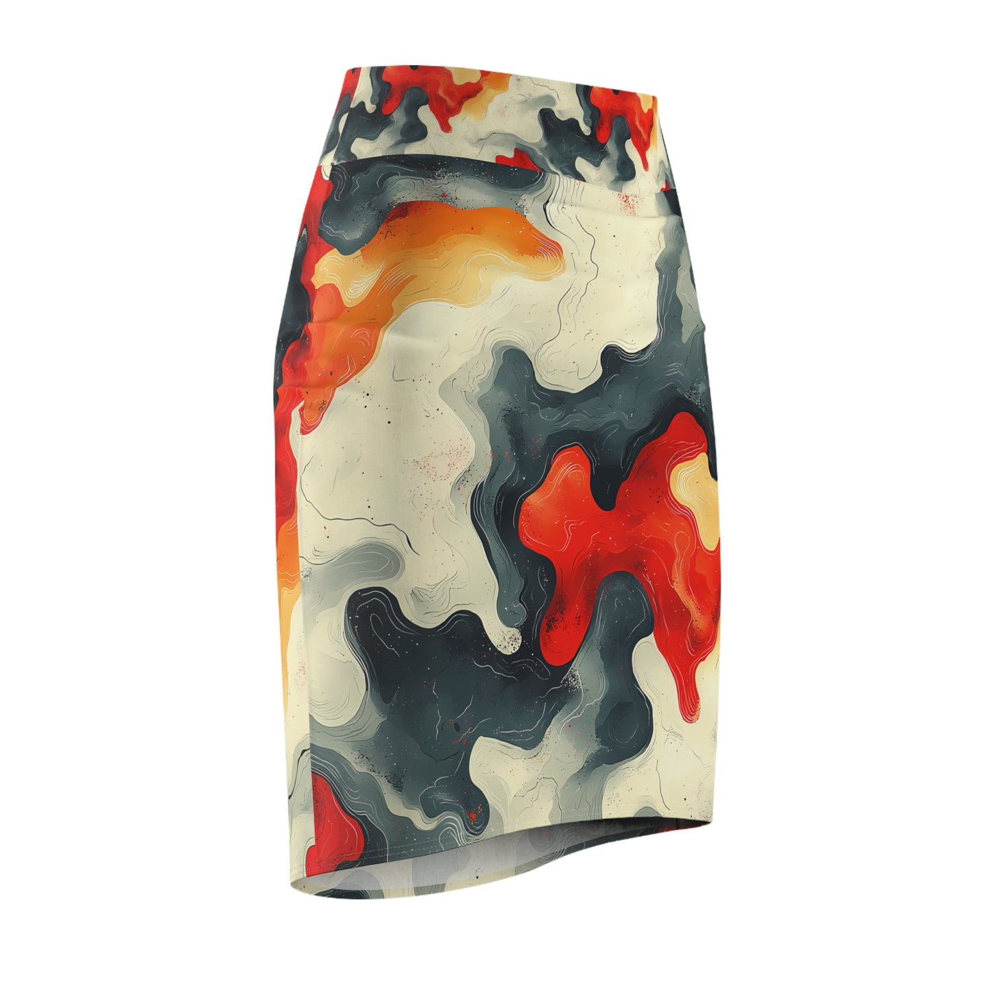 Unique Abstract Pattern | Women's Pencil Skirt (AOP)