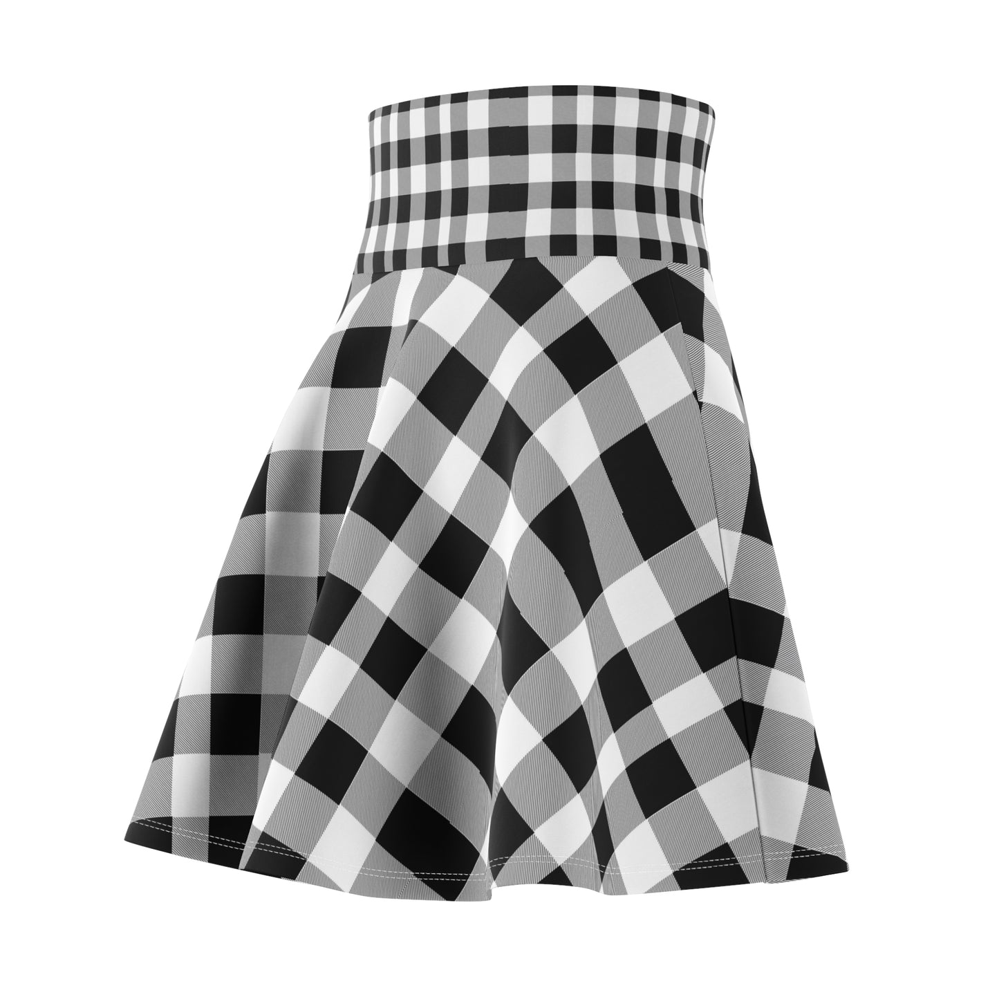 Plaid Print | Women's Skater Skirt (AOP)