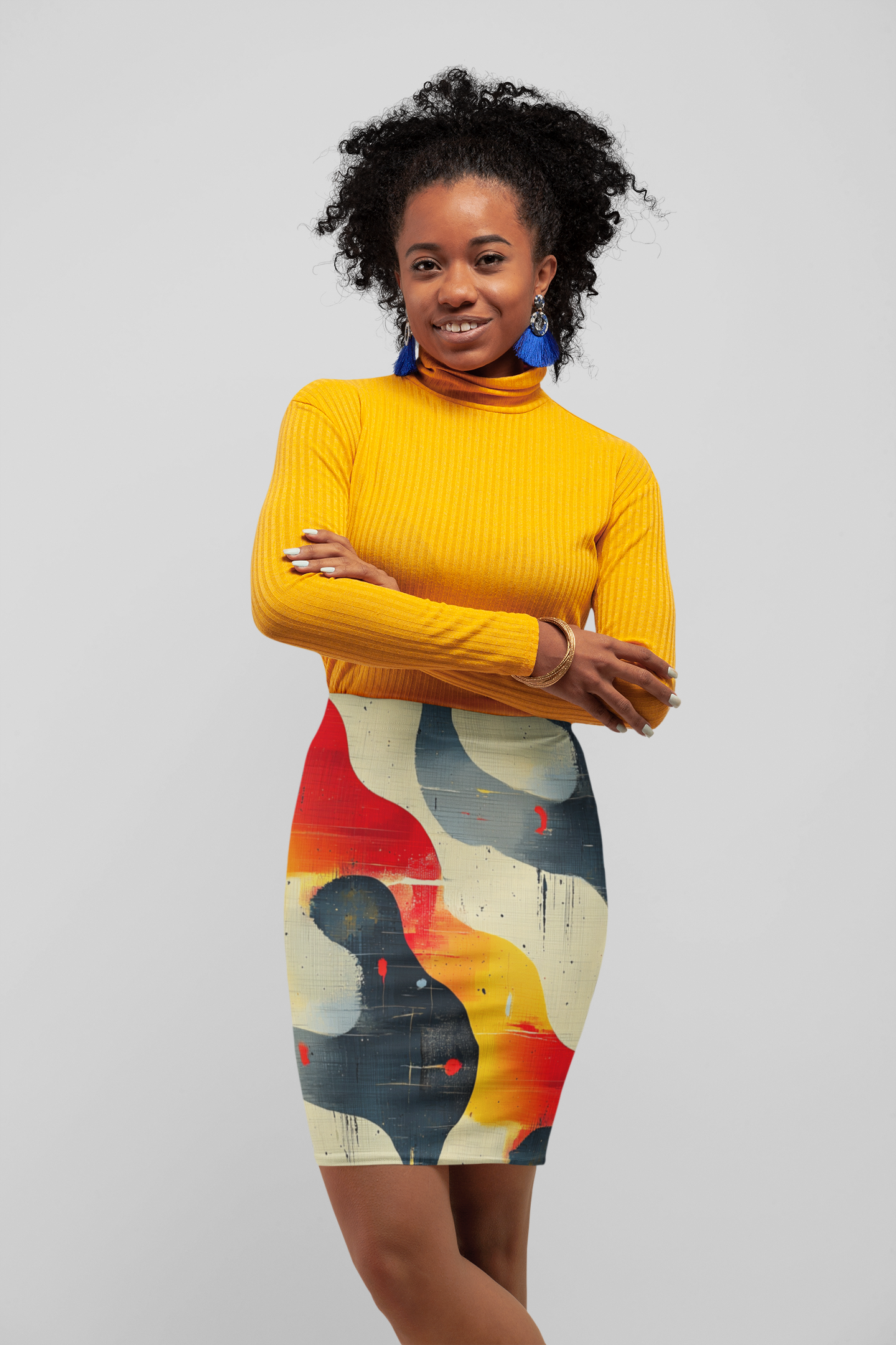 Stunning Abstract Pattern | Women's Pencil Skirt (AOP)