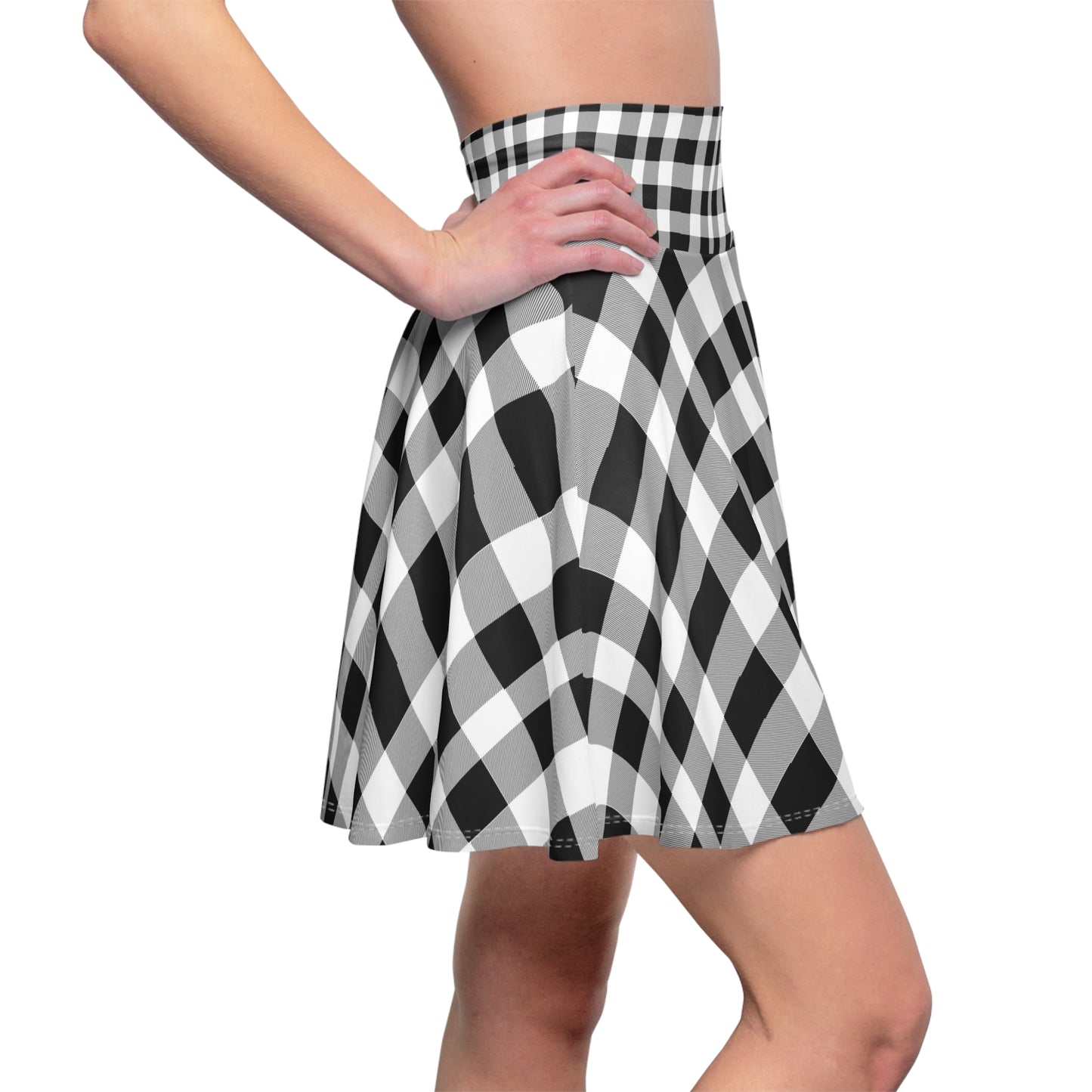 Plaid Print | Women's Skater Skirt (AOP)