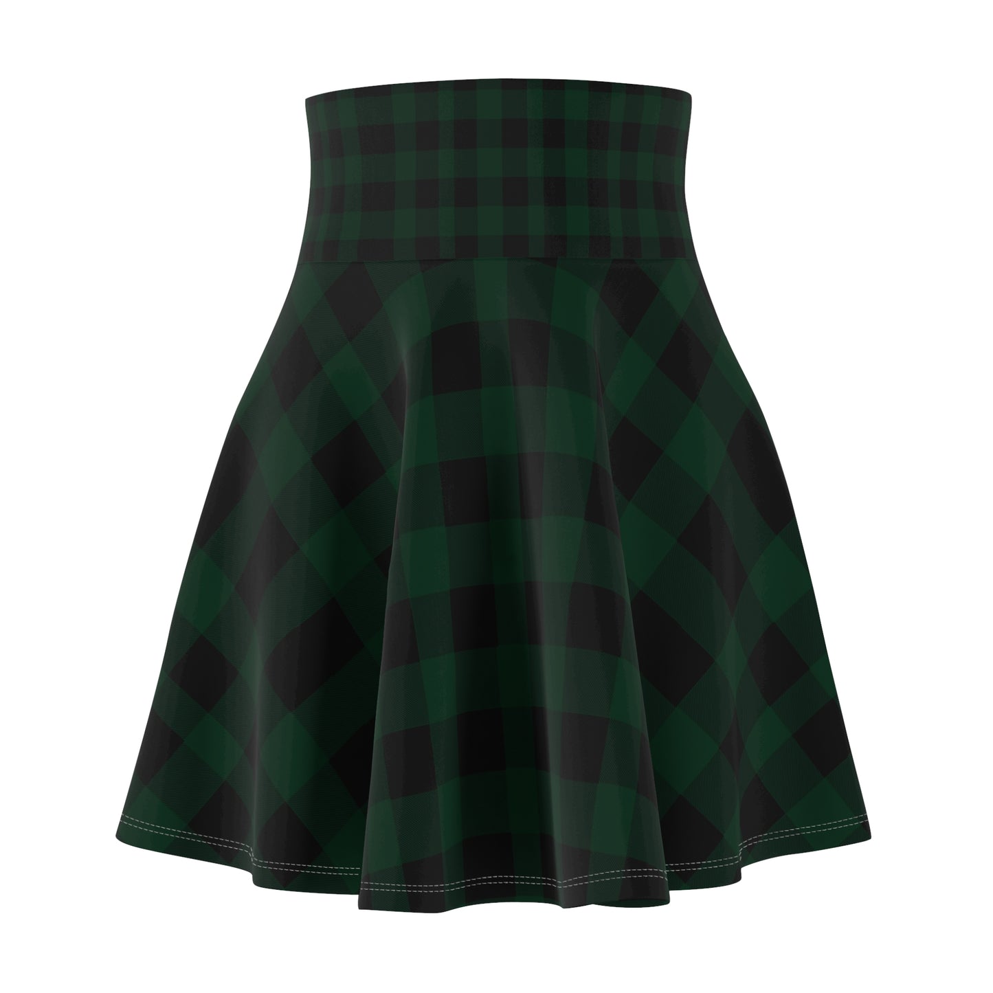 Plaid Print | Women's Skater Skirt (AOP)