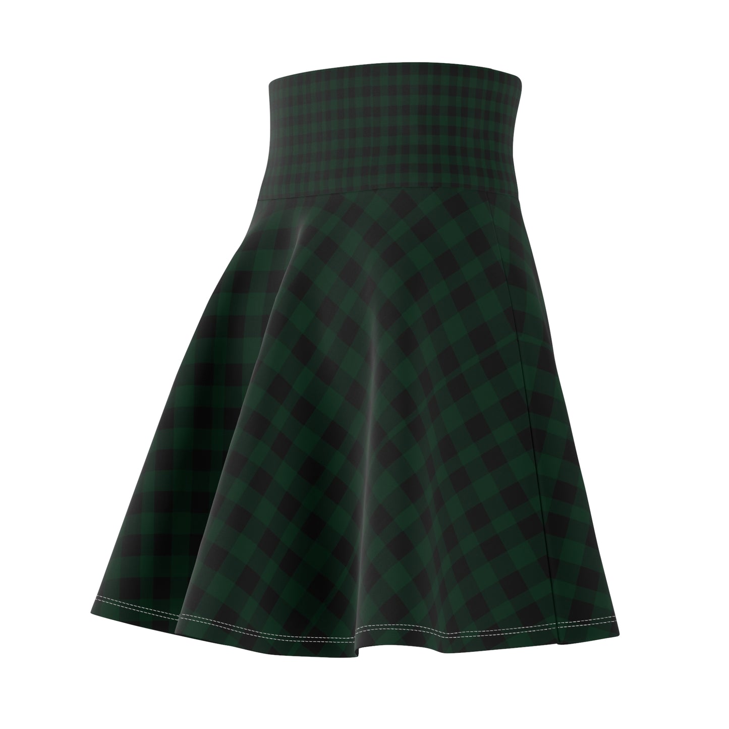 Plaid Print | Women's Skater Skirt (AOP)