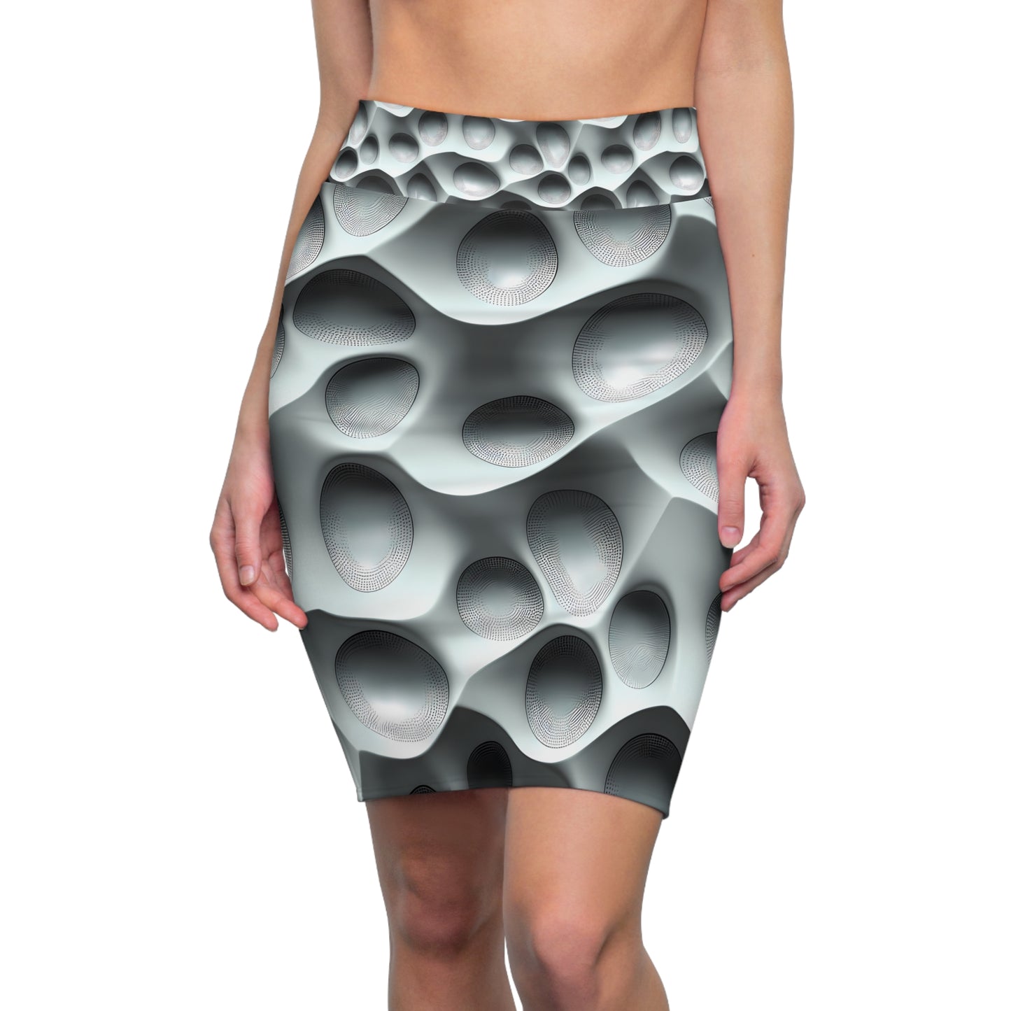 Unique 3D Pattern | Women's Pencil Skirt (AOP)