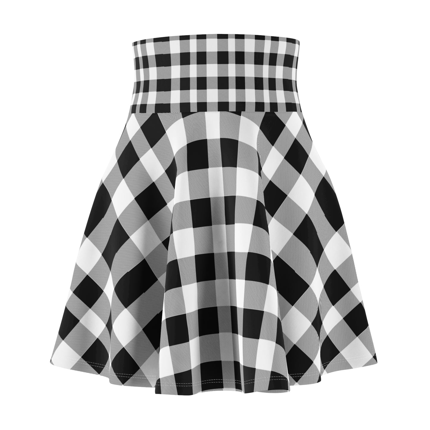 Plaid Print | Women's Skater Skirt (AOP)