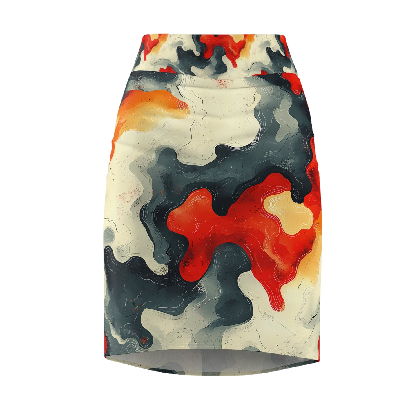 Unique Abstract Pattern | Women's Pencil Skirt (AOP)