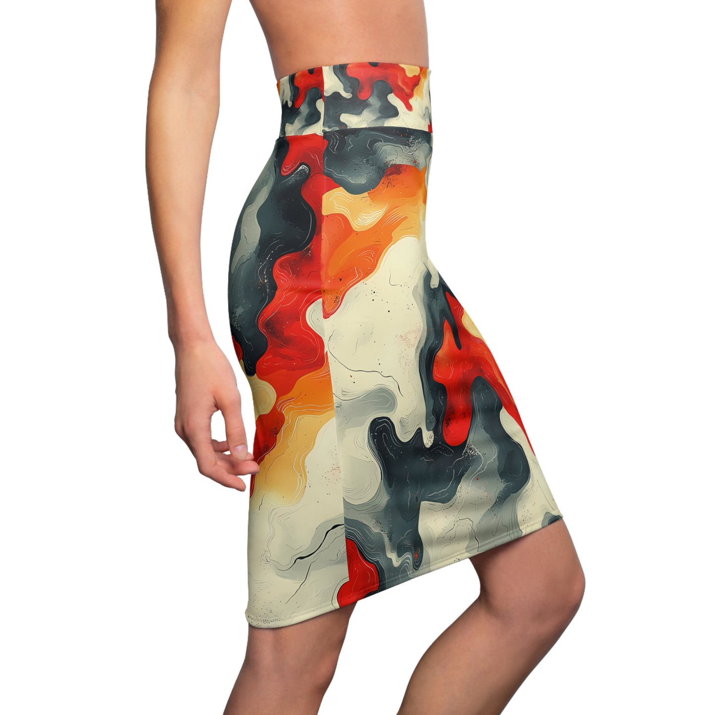 Unique Abstract Pattern | Women's Pencil Skirt (AOP)